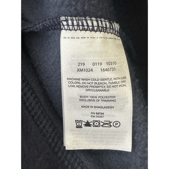 Columbia Mens Fleece Vest Navy Blue Size Large L Full Zip Pockets - Picture 6 of 6